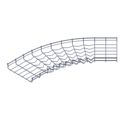 TOUGHMesh, Horizontal Bend, 45deg 2X16, Stainless 316 TMF-2X16-45HB-S6