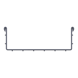 TOUGHMesh, Straight, 4X12X10, Steel, ElectroGalvanized TMS-4X12X10-EG