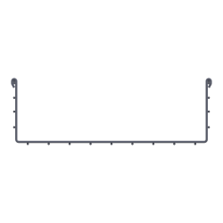 TOUGHMesh, Straight, 6X18X10, Steel, ElectroGalvanized TMS-6X18X10-EG